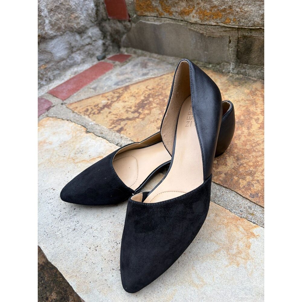 Velvet Toe Pointed Flats Dress Shoes